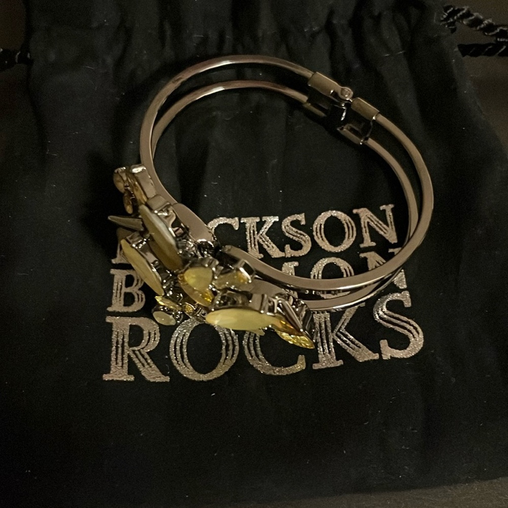 Erickson Beamon Rocks Blondie Clamp Bracelet
